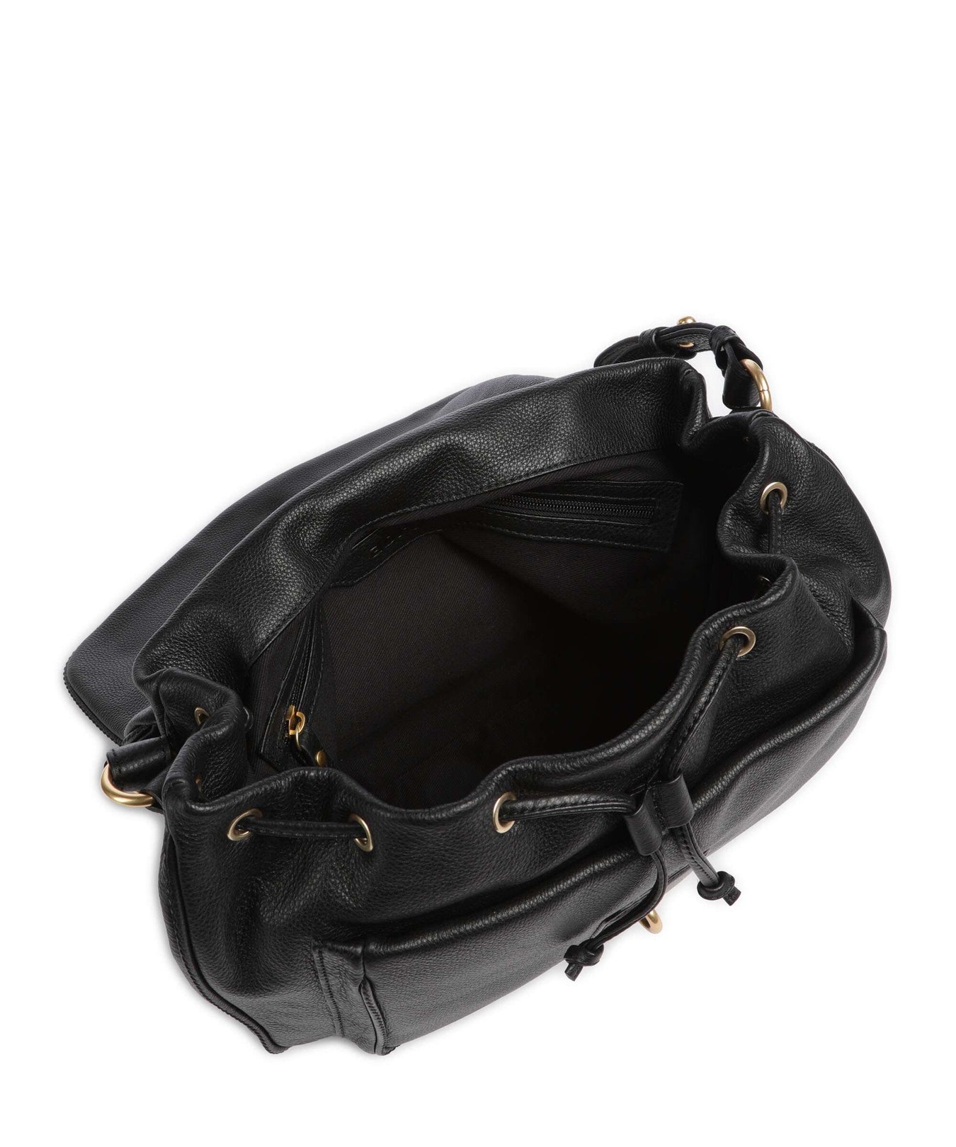 Abro Dalia Star Saddle Hobo bag black/gold