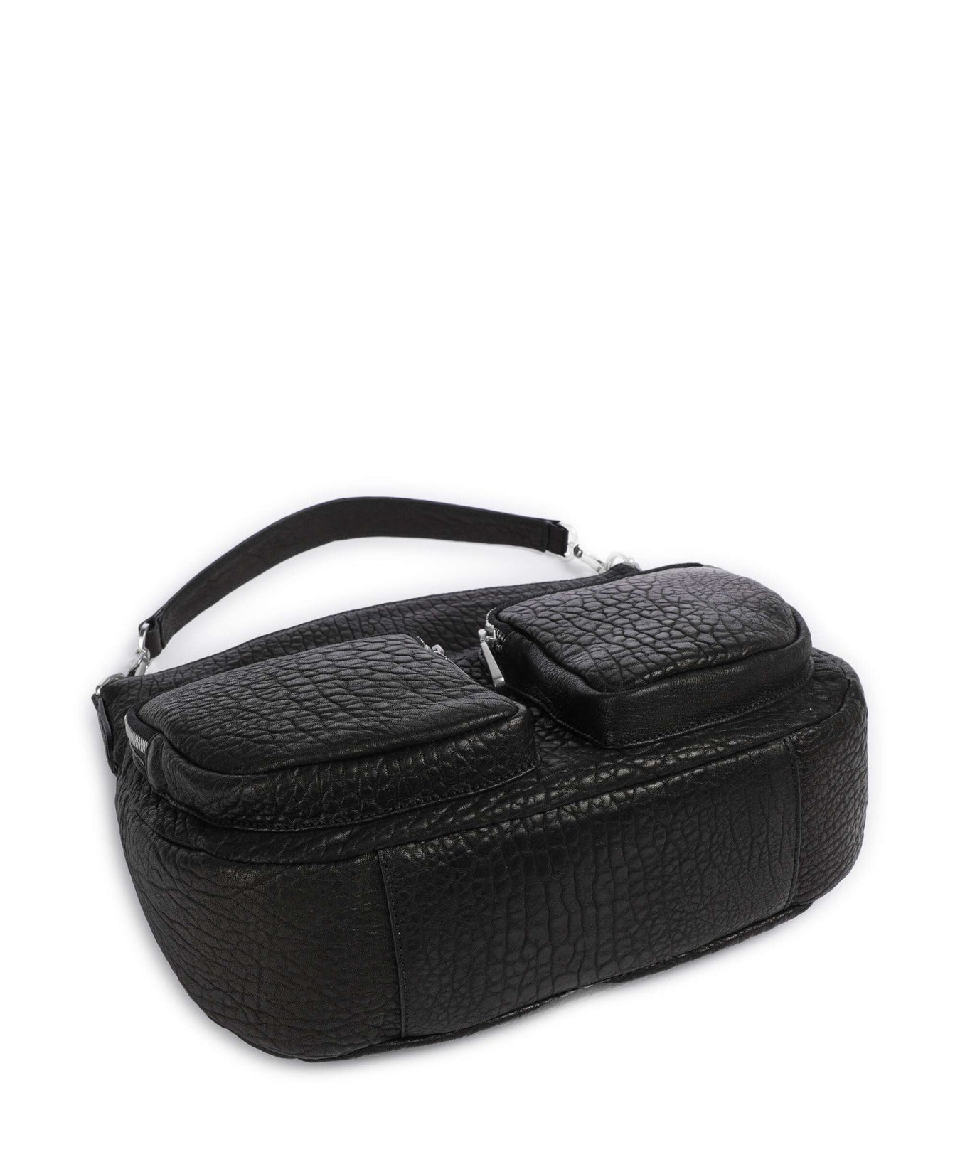 Abro Bubble Cargo Hobo bag black/nickel