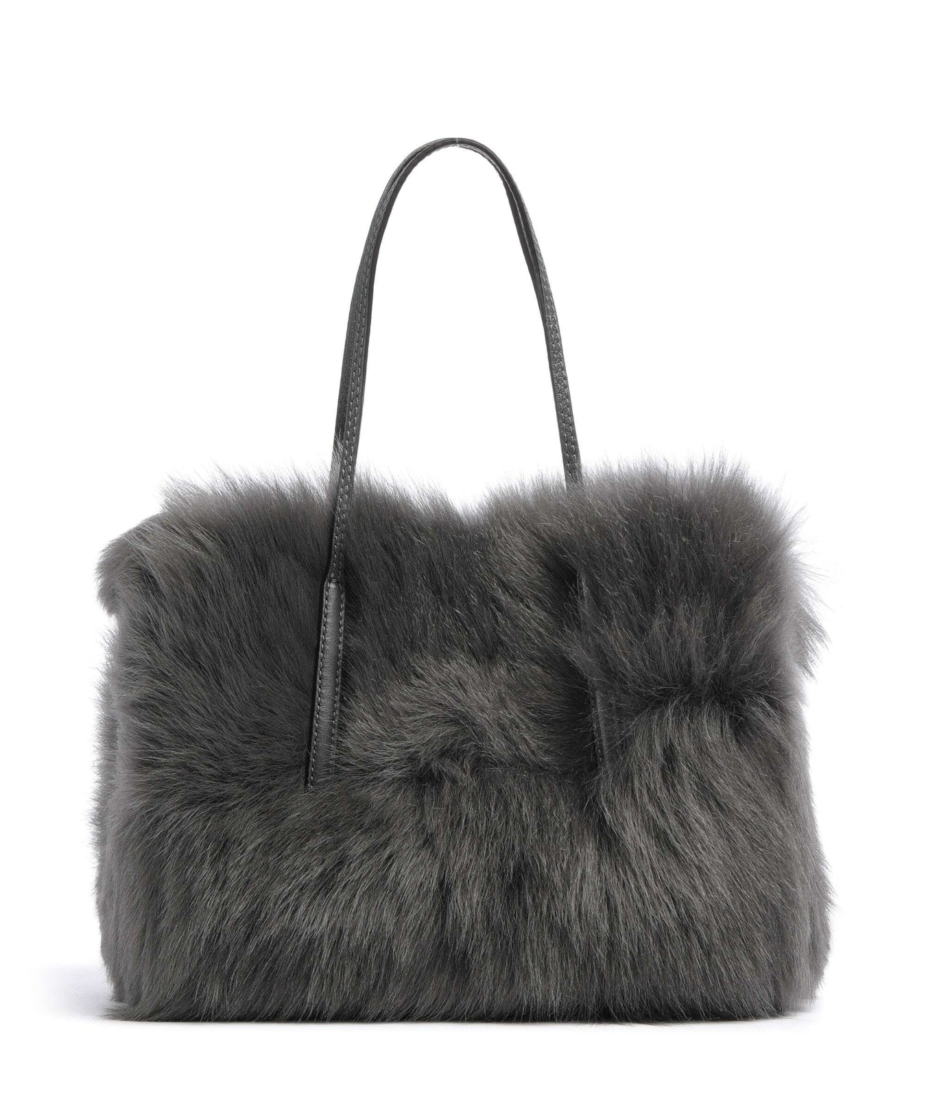 Abro Shearling Noelle Handbag grey