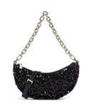 Abro Sequins Moon Bolso de hombro black/gold