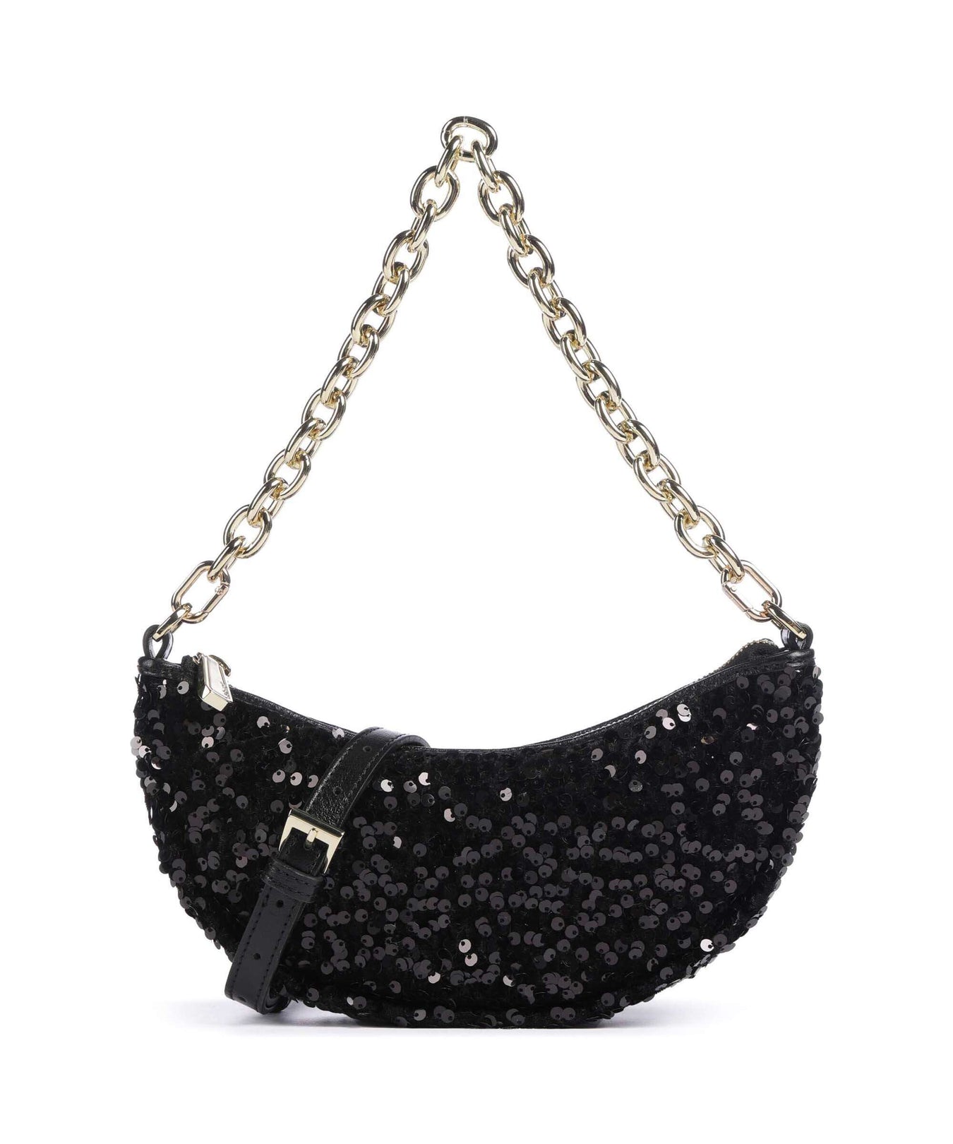 Abro Sequins Moon Shoulder bag black/gold