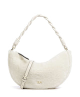 Abro Shearling Moon Bolso de hombro milk