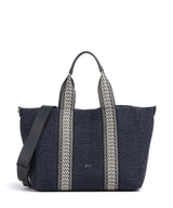 Abro Raffia Kaia Bolsa shopping navy