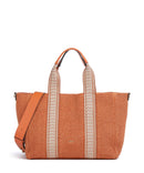 Abro Raffia Kaia Bolsa shopping orange