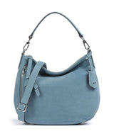 Abro Suede Juna Bolso de hobo light blue/fairy