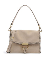 Abro Suede Temi Stitch Bolso de hombro natural