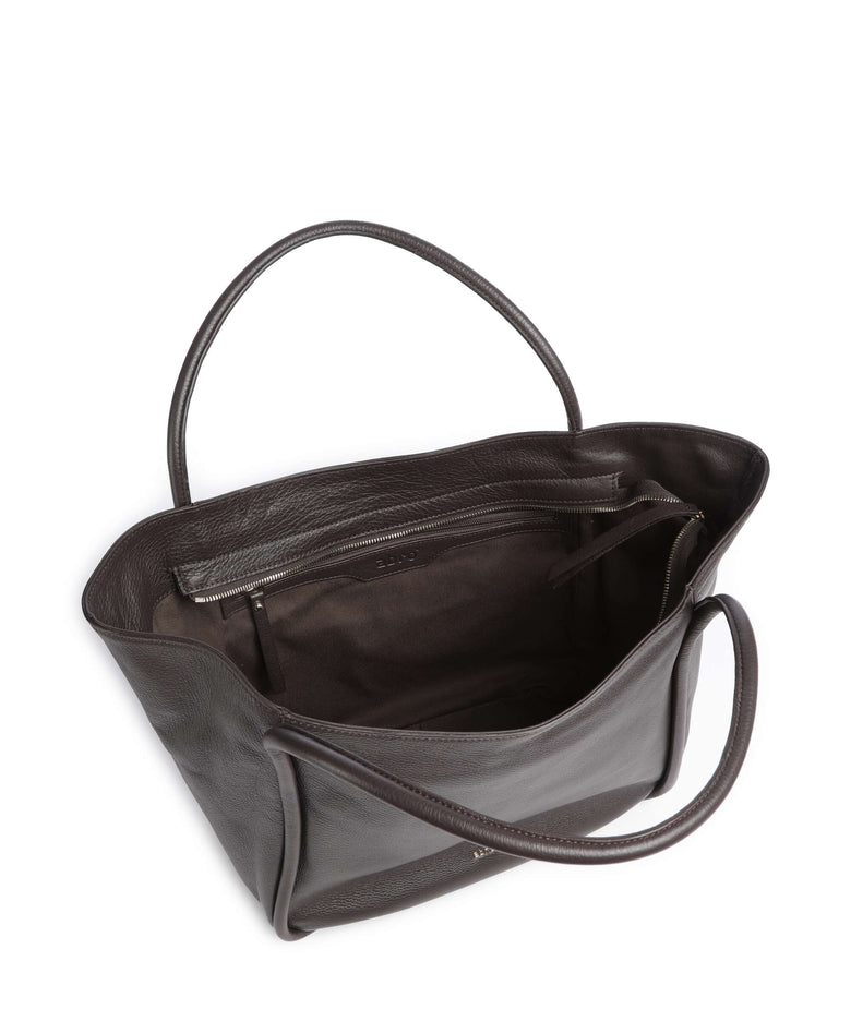 Abro Dalia Willow Tote bag dark brown