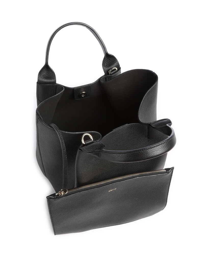 Abro Agave Essential Medium Handbag black/gold