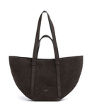 Abro Suede Cosmo Medium Bolsa shopping dark brown