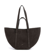 Abro Suede Cosmo Medium Bolsa shopping dark brown