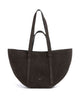 Abro Suede Cosmo Medium Tote bag dark brown
