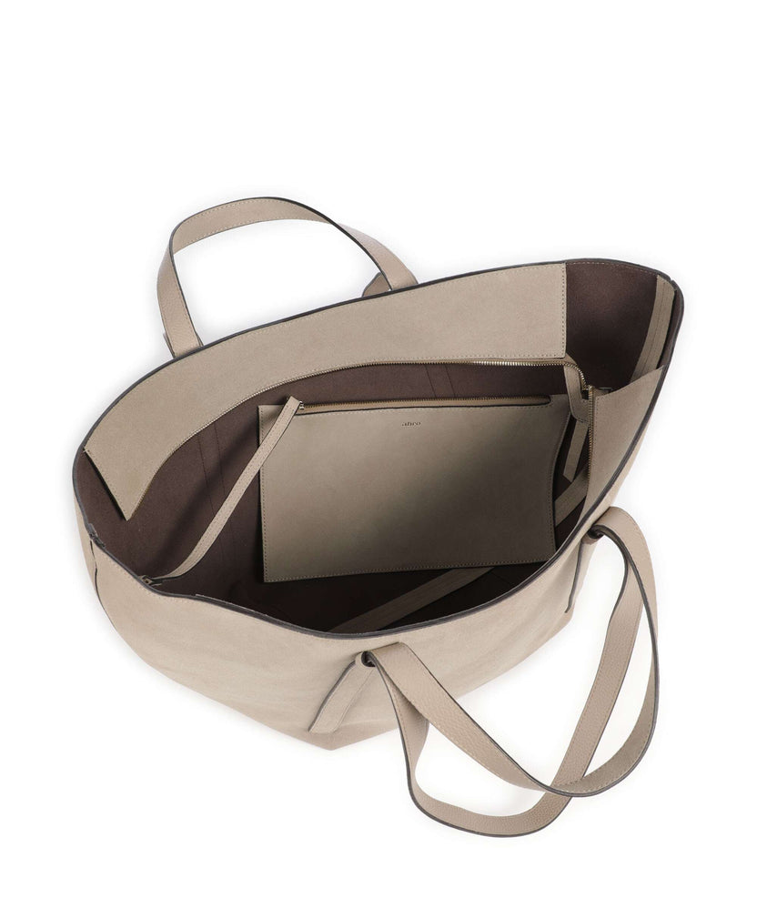 Abro Suede Cosmo Large Tote bag siena