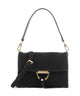 Abro Suede Temi Stitch Shoulder bag black/gold
