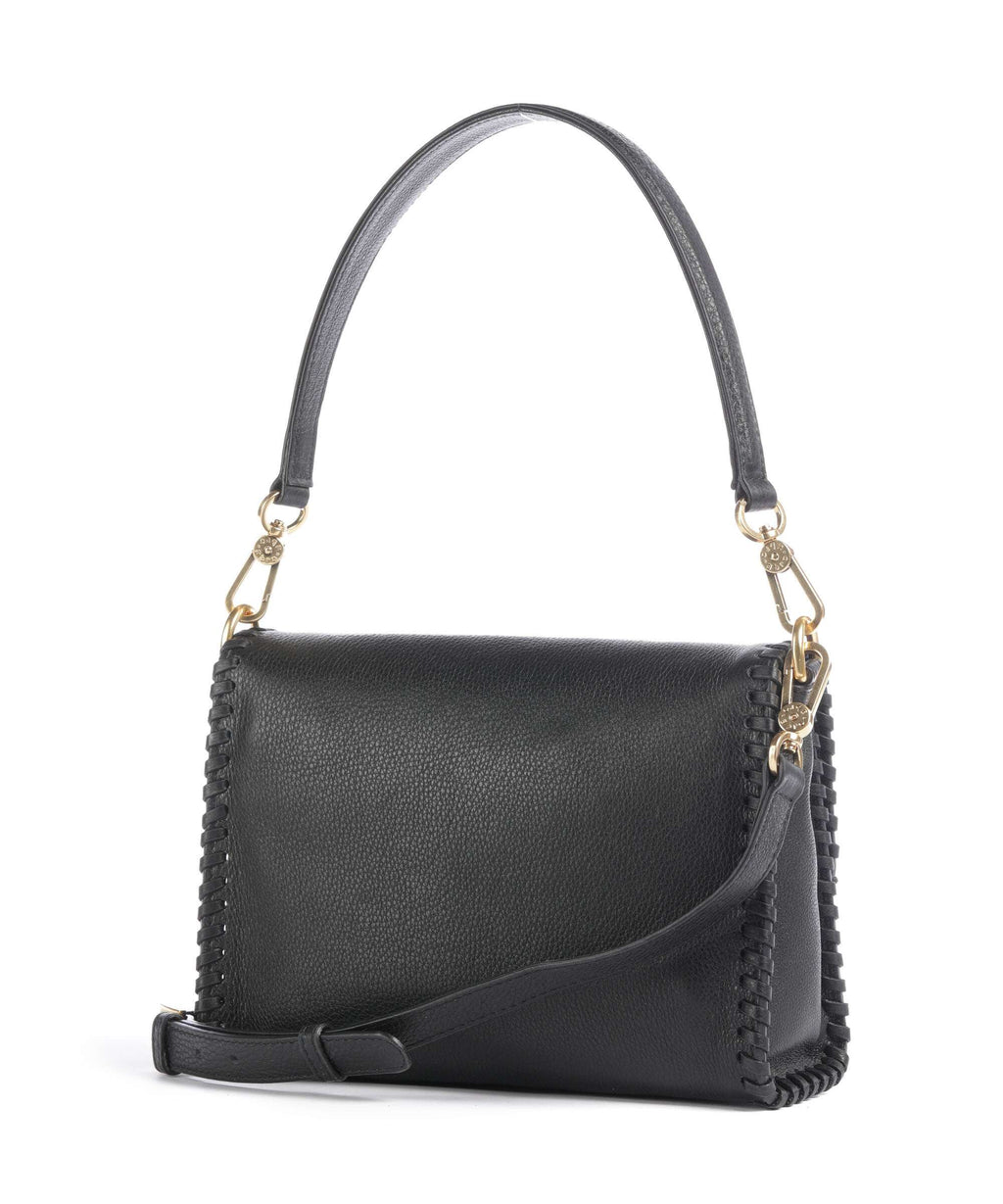 Abro Dalia Temi Stitch Shoulder bag black/gold