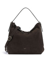 Abro Suede Carina Bolso de hobo dark brown
