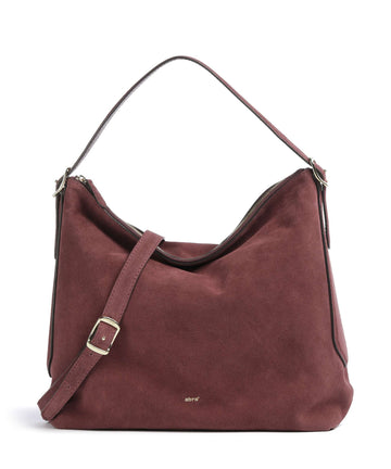 Abro Suede Carina Bolso de hobo bordeaux