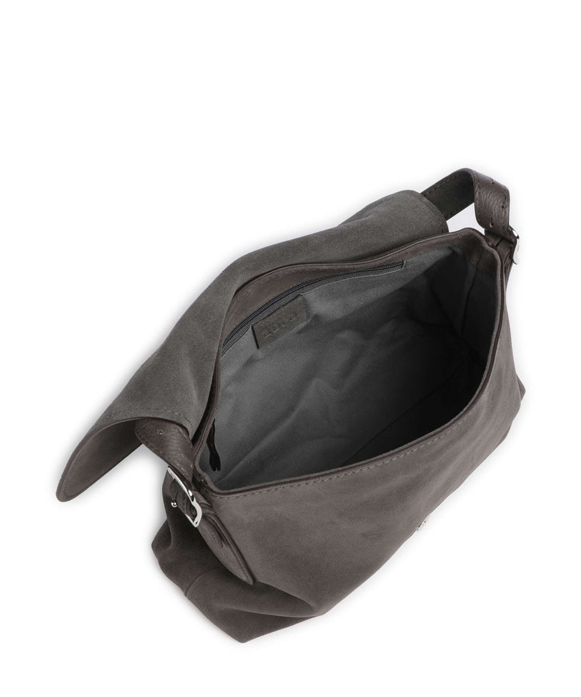 Abro Suede Carina Hobo bag grey