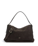 Abro Suede Carina Bolso de hobo dark brown