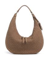 Abro Suede Weaving Nana Small Bolso de hobo camel