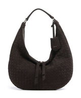 Abro Suede Weaving Nana Small Bolso de hobo dark brown