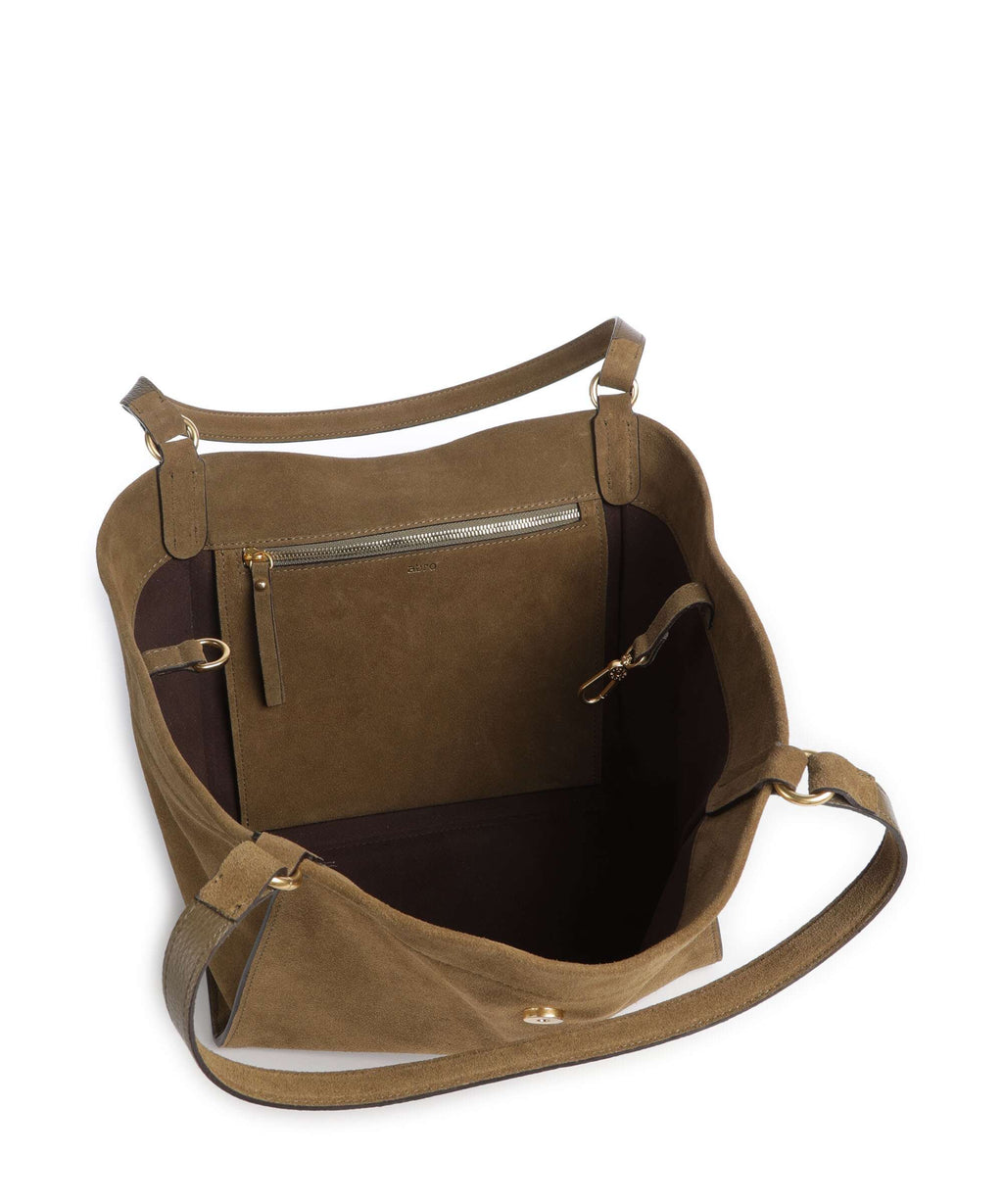 Abro Suede Temi Tote bag military