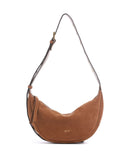 Abro Suede By My Side Small Bolso de hombro cuoio