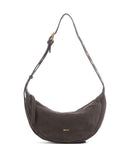 Abro Suede By My Side Small Bolso de hombro dark brown