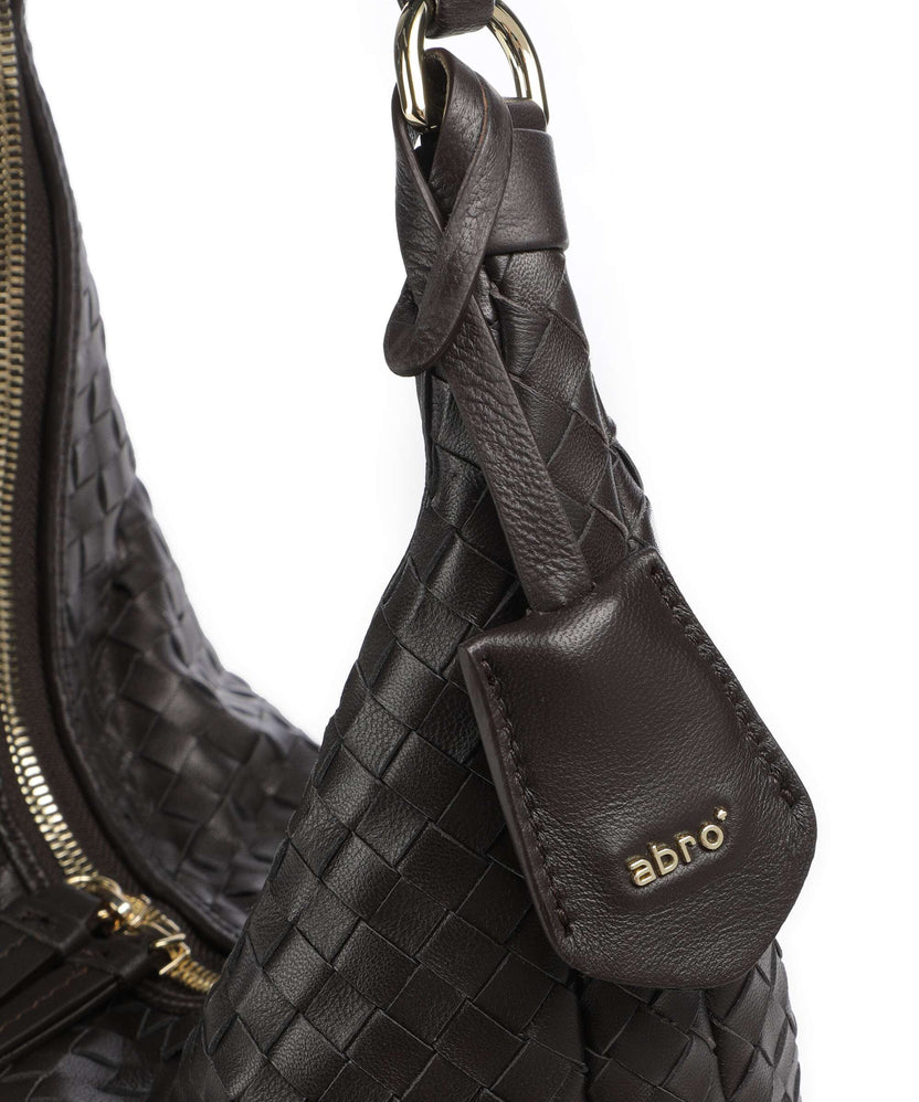 Abro Piuma Nana Small Hobo bag dark brown