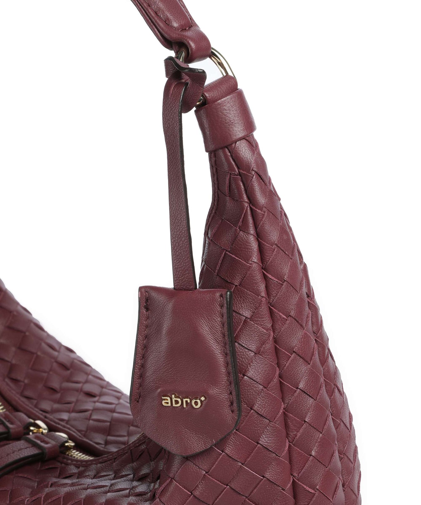 Abro Piuma Nana Small Hobo bag bordeaux