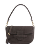 Abro Suede Camilla Shoulder bag dark brown