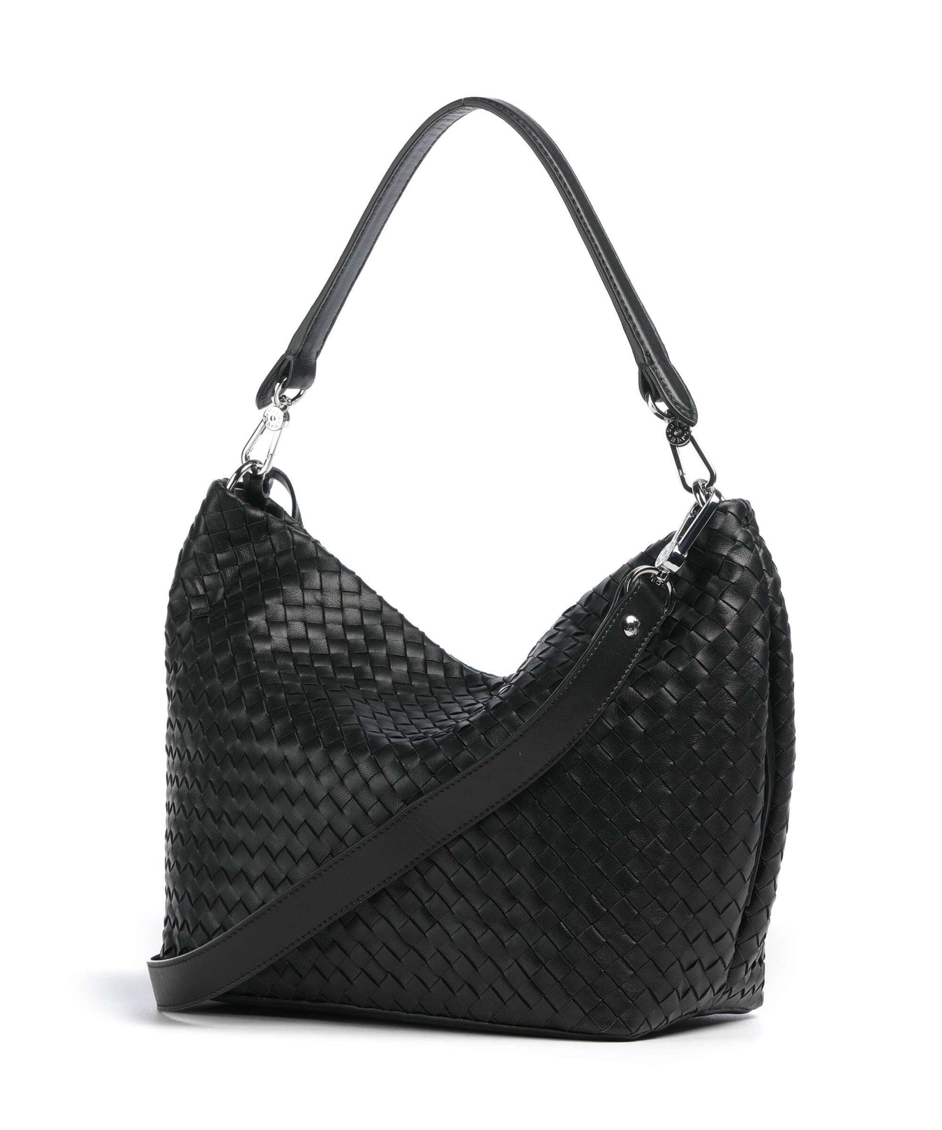 Abro Piuma Ebony Hobo bag black/nickel