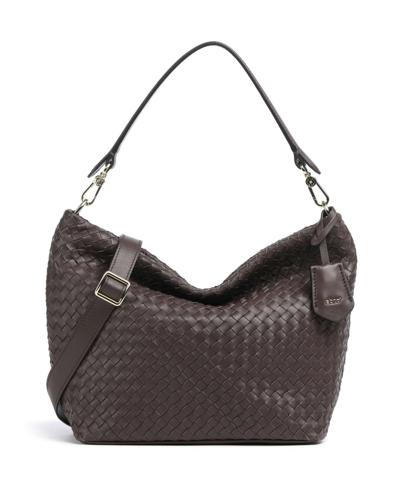 Abro Piuma Ebony Hobo bag wood