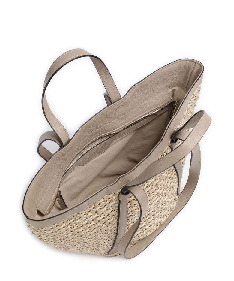 Abro Raffia Cordino Cosmo Medium Tote bag siena