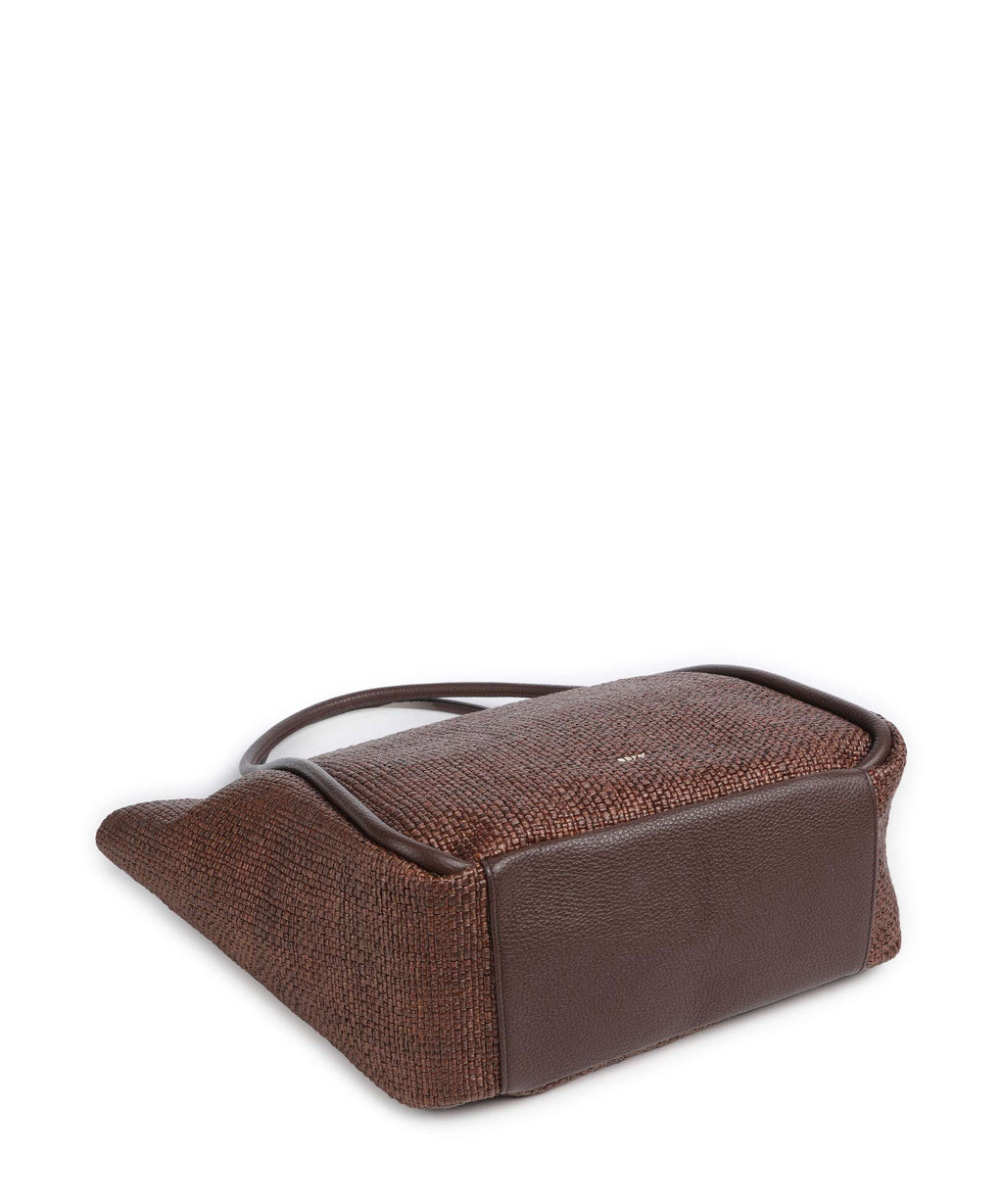 Abro Raffia Intreccio Willow Tote bag wood