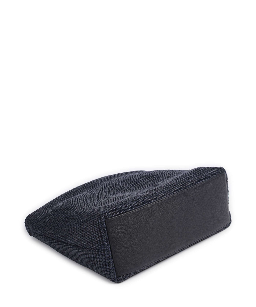 Abro Raffia Kaia Hobo bag navy