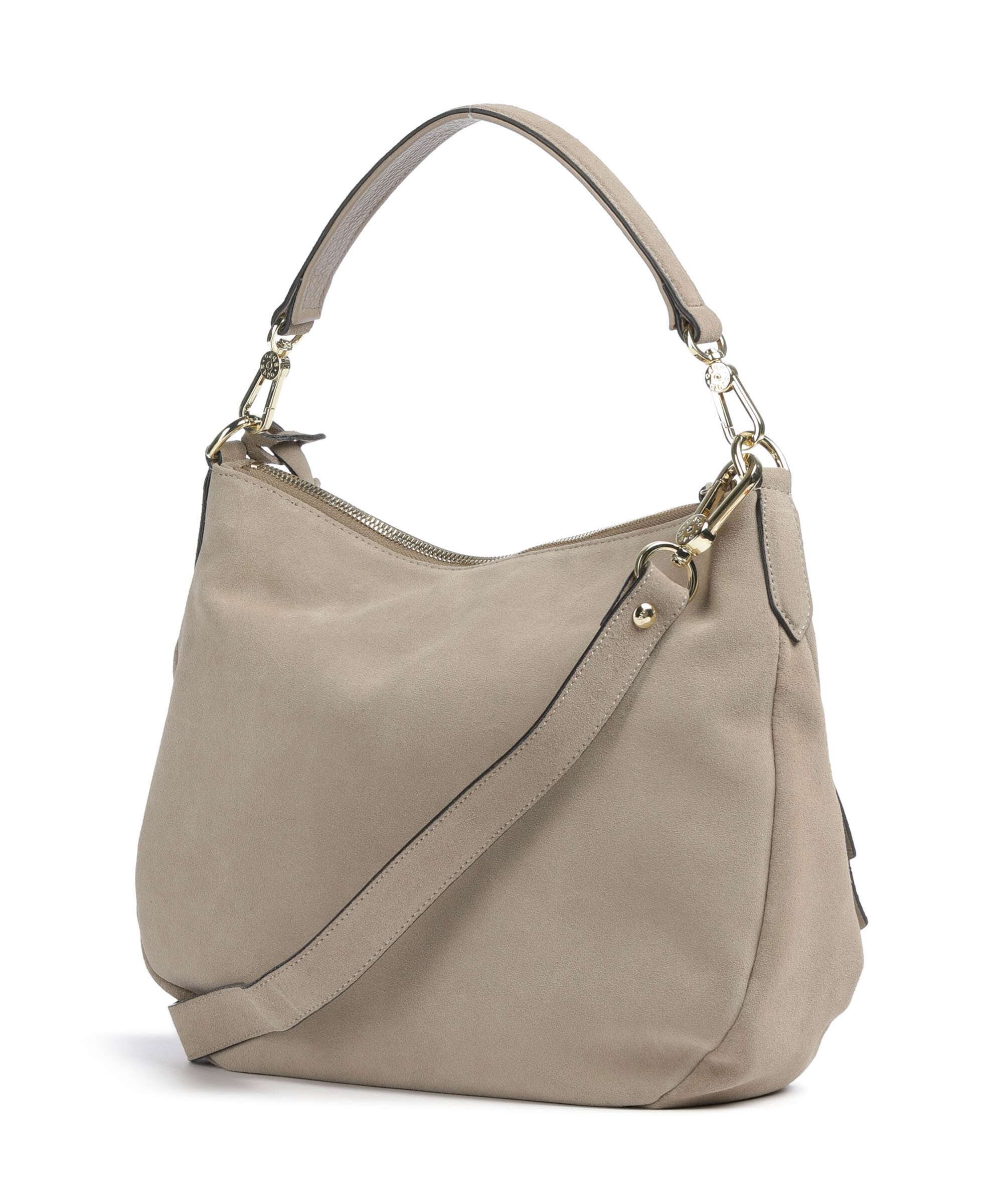 Abro Suede Juna Small Hobo bag siena