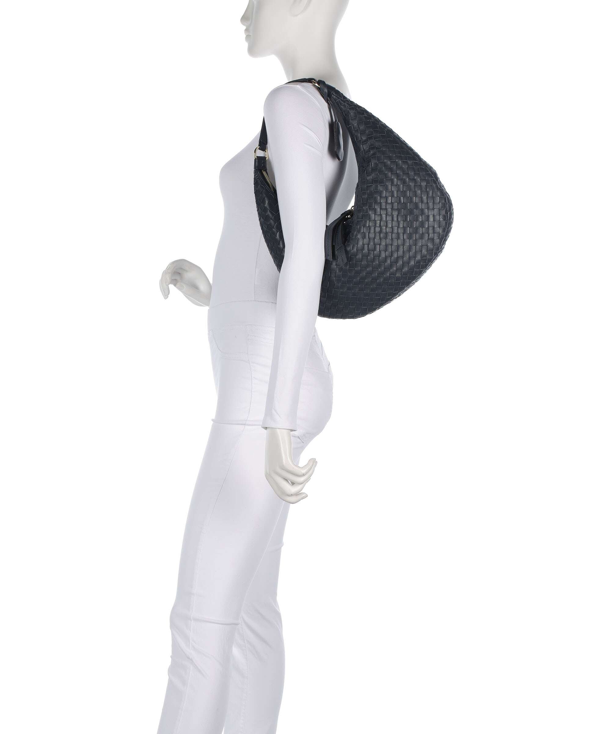 Abro Piuma Nana Small Hobo bag navy