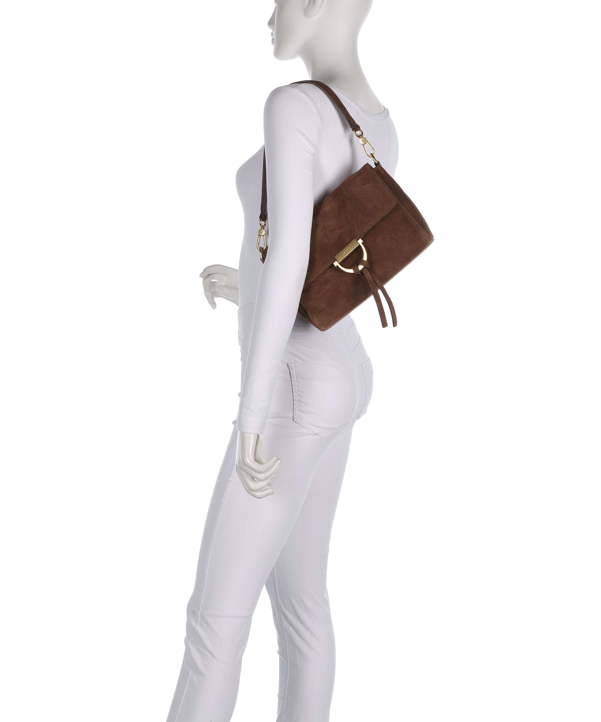 Abro Suede Temi Shoulder bag wood