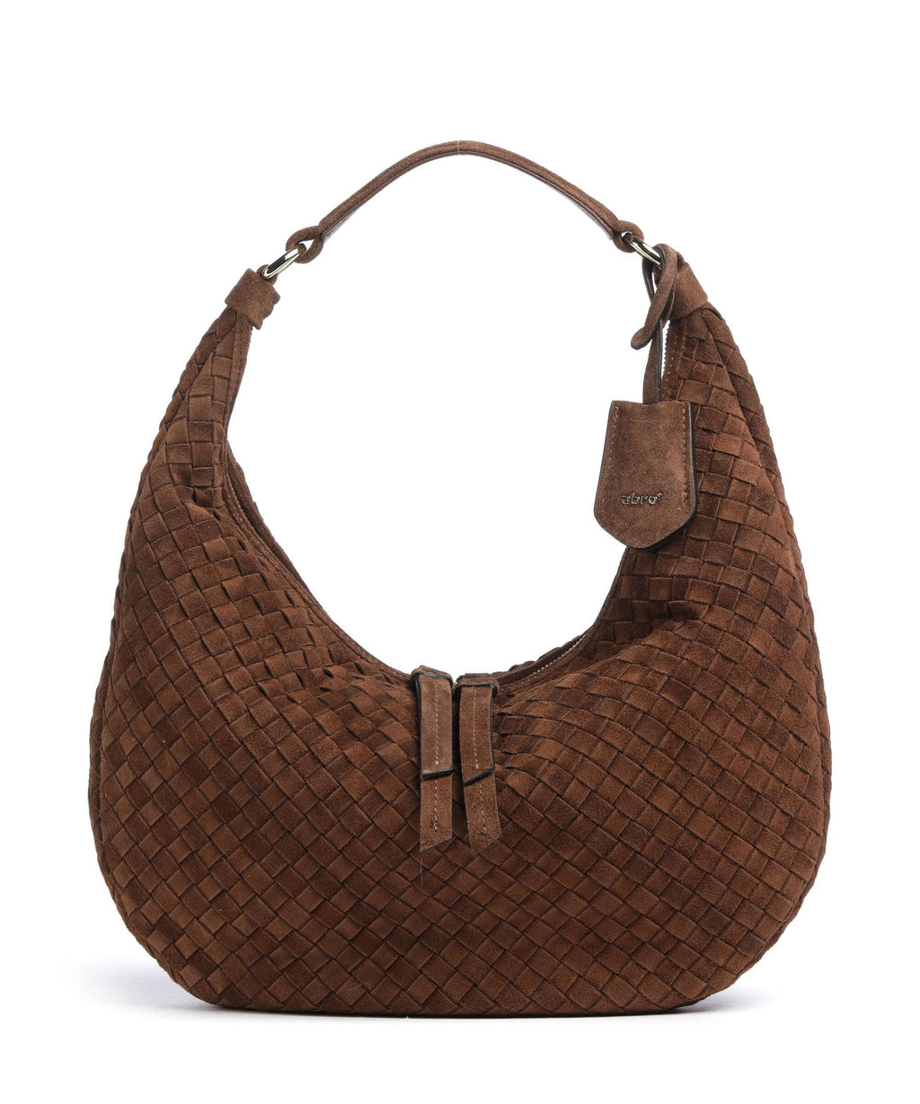 Abro Suede Nana Small Hobo bag wood