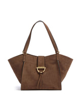 Abro Suede Temi Bolsa shopping wood