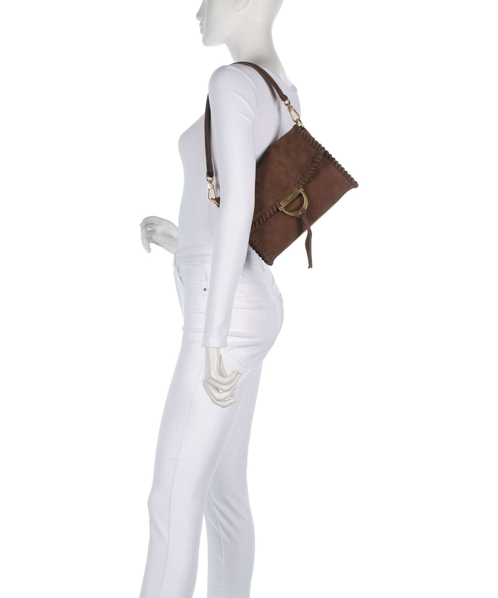 Abro Suede Temi Stitch Shoulder bag wood