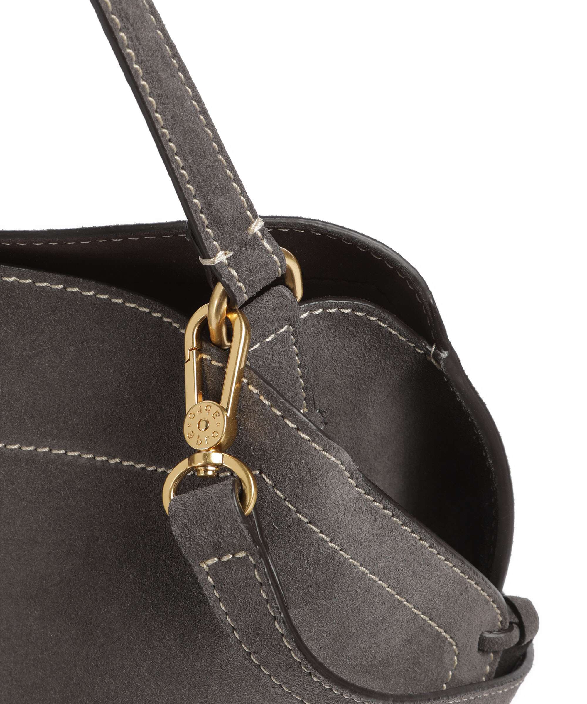 Abro Suede Necessity Small Shoulder bag grey