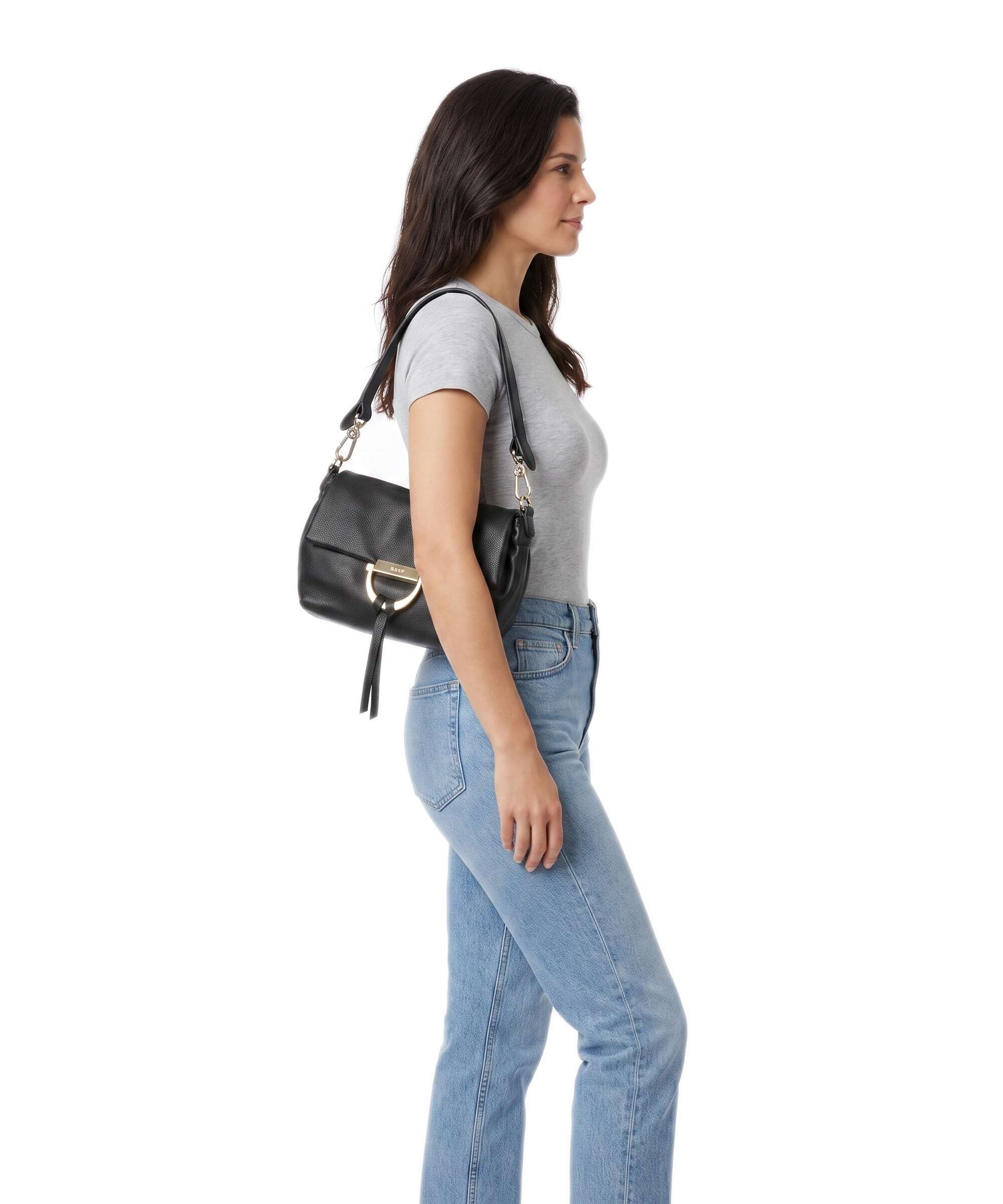 Abro Dalia Temi Small Shoulder bag black/gold