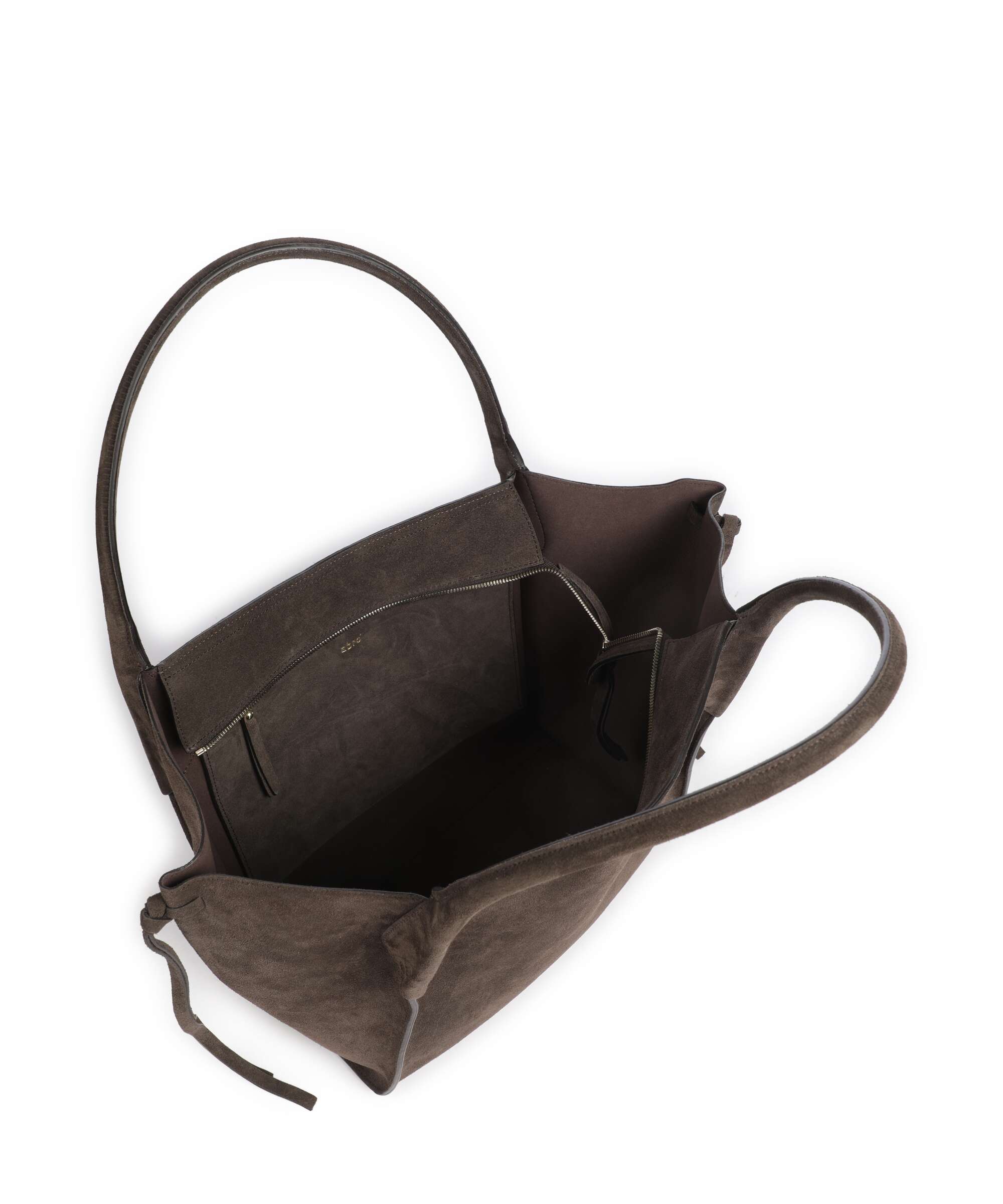 Abro Suede Vibe Big Tote bag dark brown