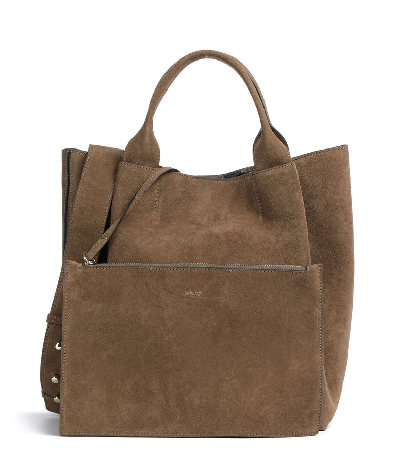 Abro Suede Essential Medium Handbag khaki