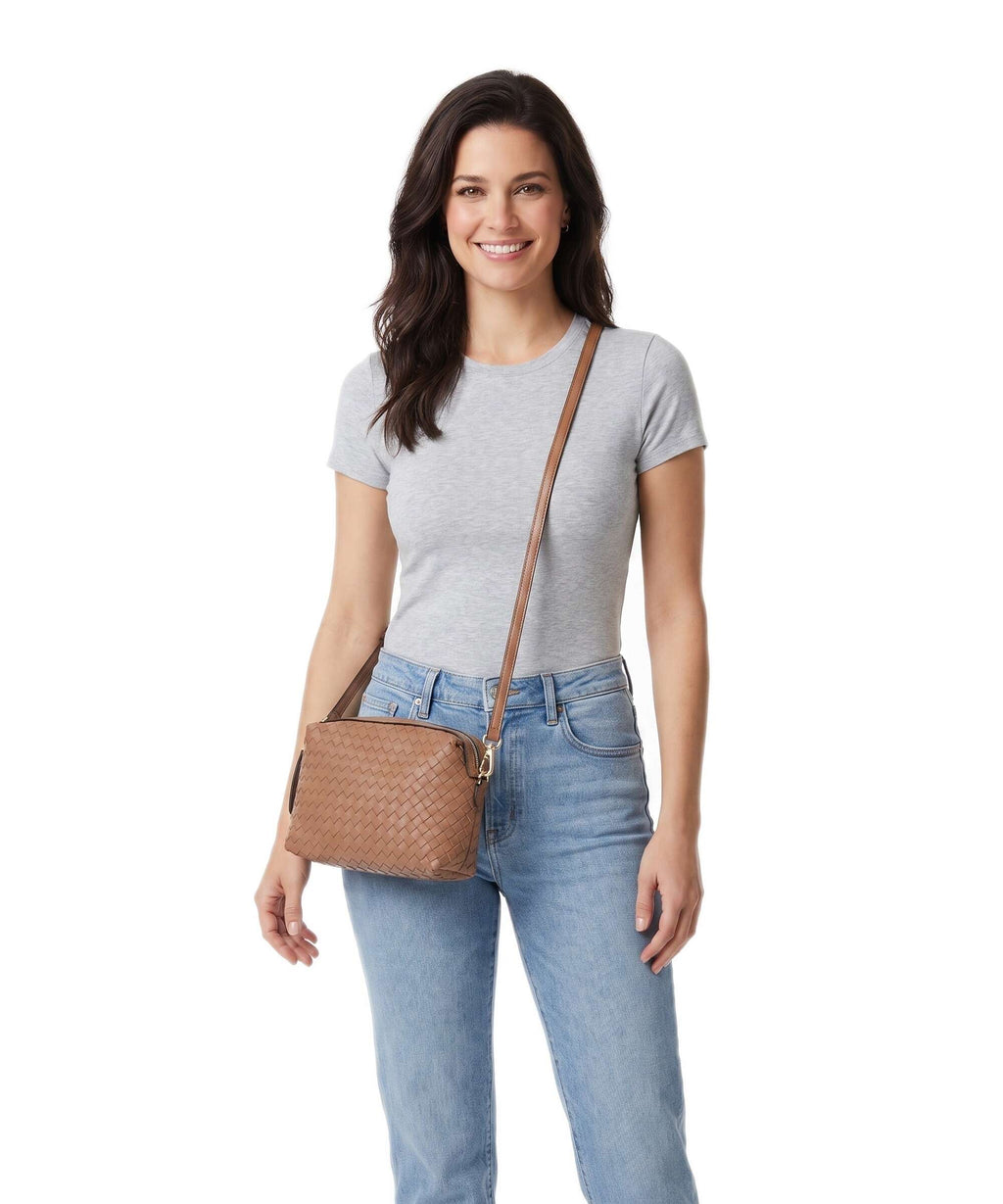 Abro Piuma Opaco Kaia Crossbody bag cuoio