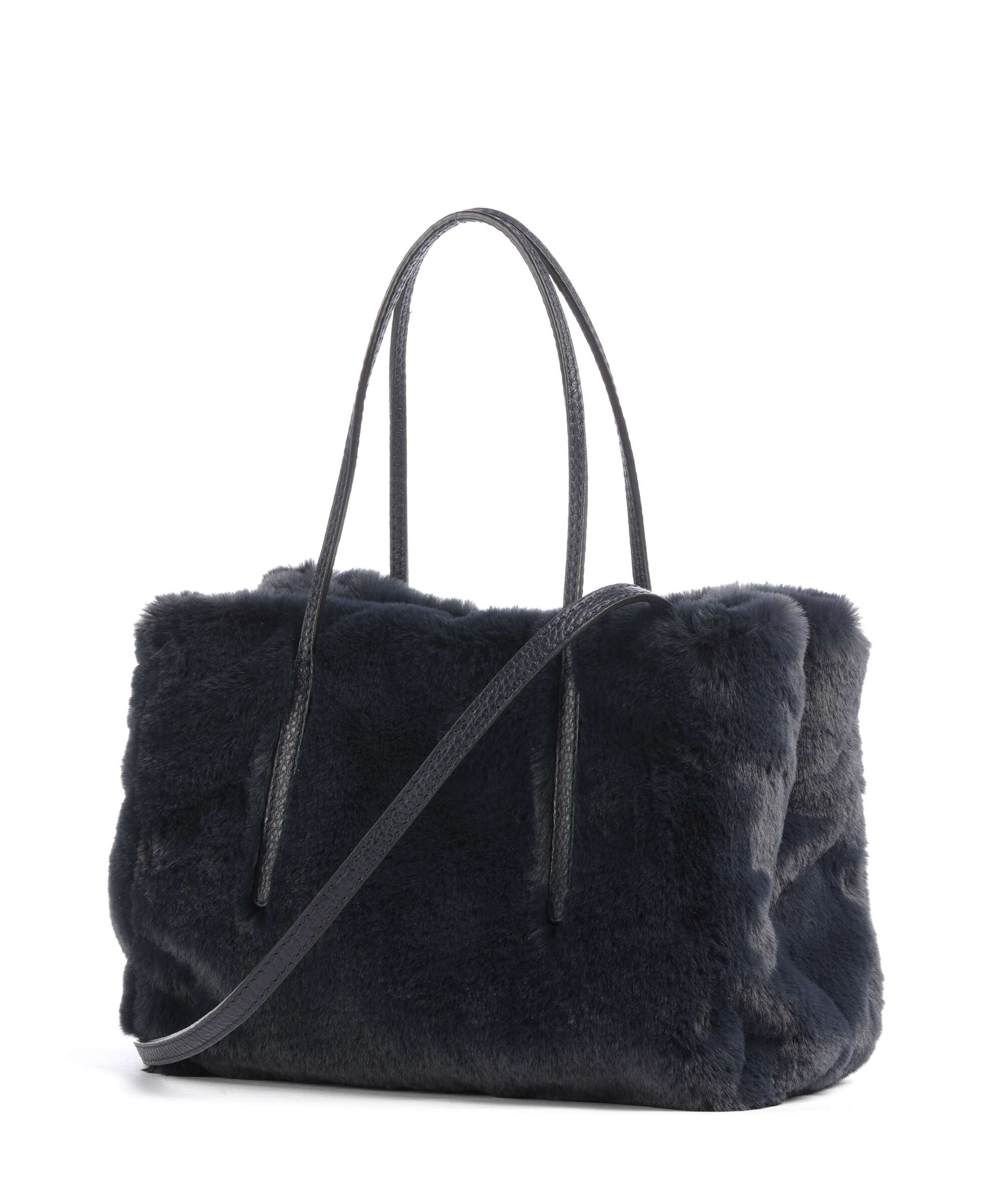 Abro Eco Fur Noelle Handbag navy