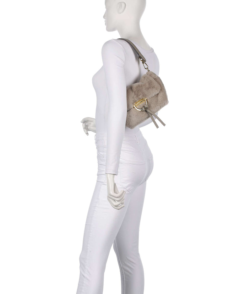Abro Eco Fur Temi Small Shoulder bag siena