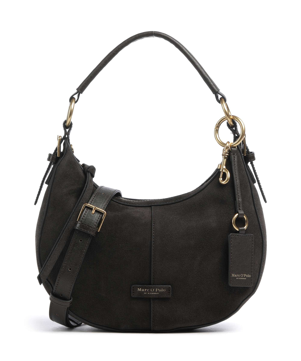 Marc O'Polo Pernille S Hobo bag burnt coffee