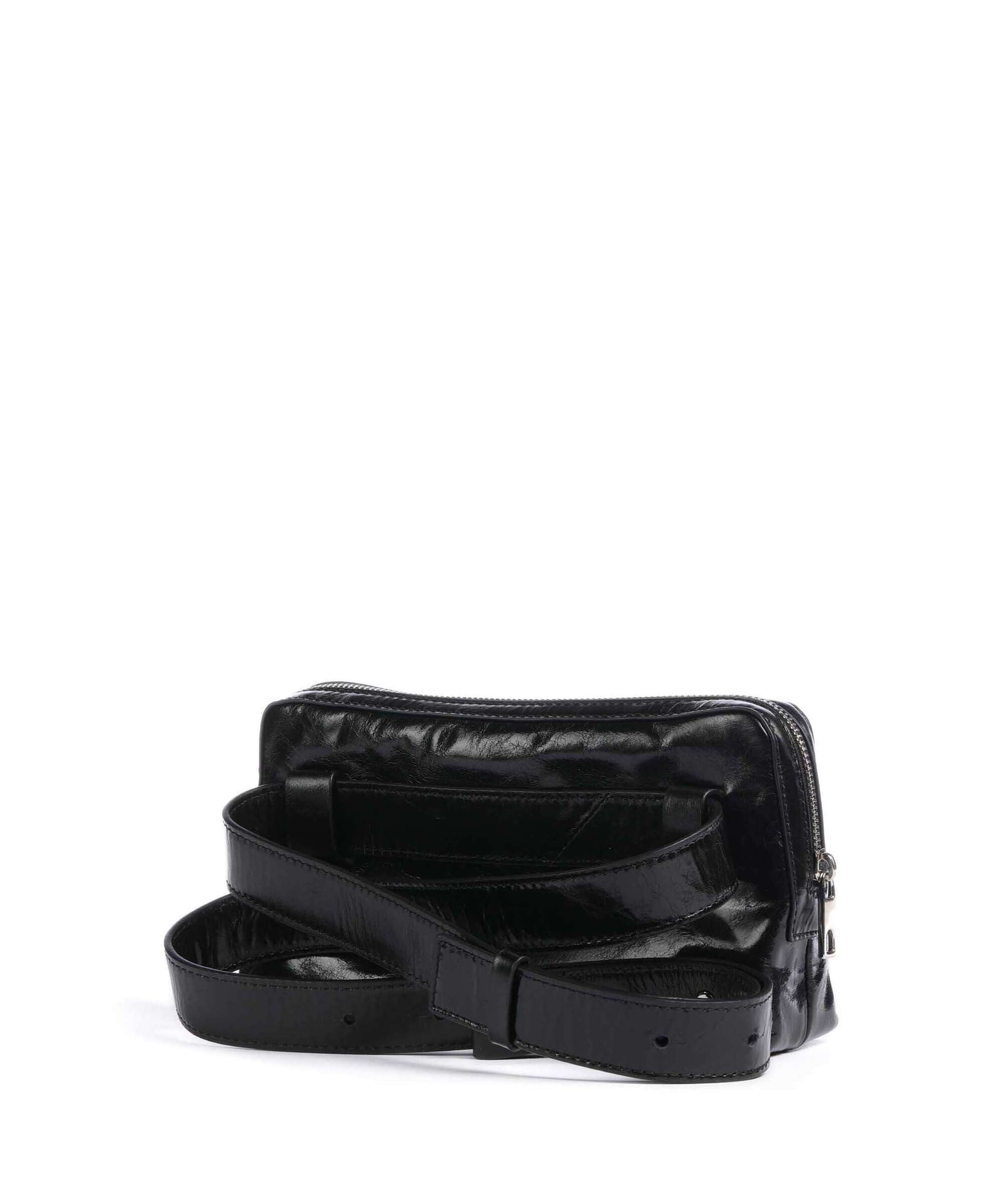 Liebeskind Elvira Paper Touch Crinkle Belt bag black